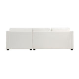 Zayden Ivory 2-Piece Sectional Right Chaise - Ornate Home