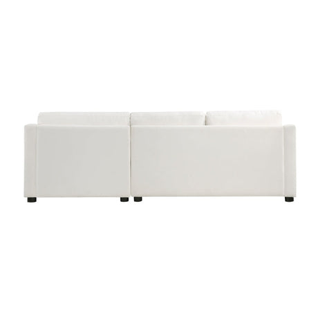 Zayden Ivory 2-Piece Sectional Right Chaise - Ornate Home