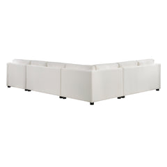Zayden Ivory 4-Piece Sectional Right Chaise - Ornate Home