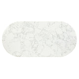 Zayn White Natrual Marble Top/White Dining Table - Ornate Home