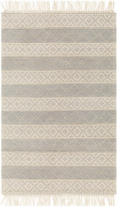 Zaza Wool Rug with Tassels - Clearance - Ornate Home
