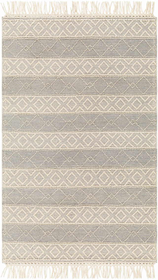 Zaza Wool Rug with Tassels - Clearance - Ornate Home