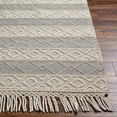 Zaza Wool Rug with Tassels - Clearance - Ornate Home