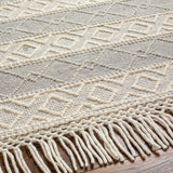 Zaza Wool Rug with Tassels - Clearance - Ornate Home