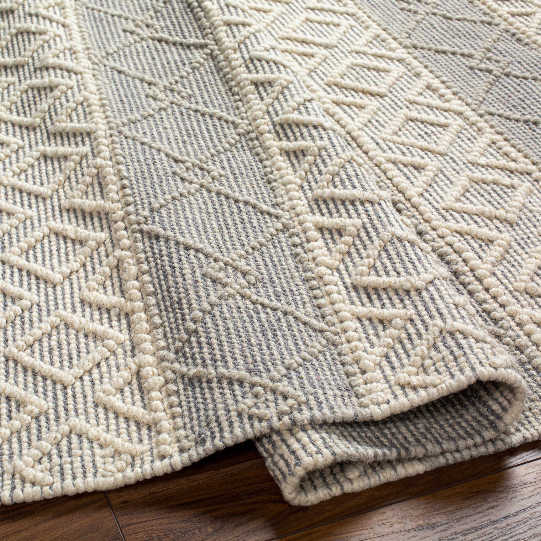 Zaza Wool Rug with Tassels - Clearance - Ornate Home