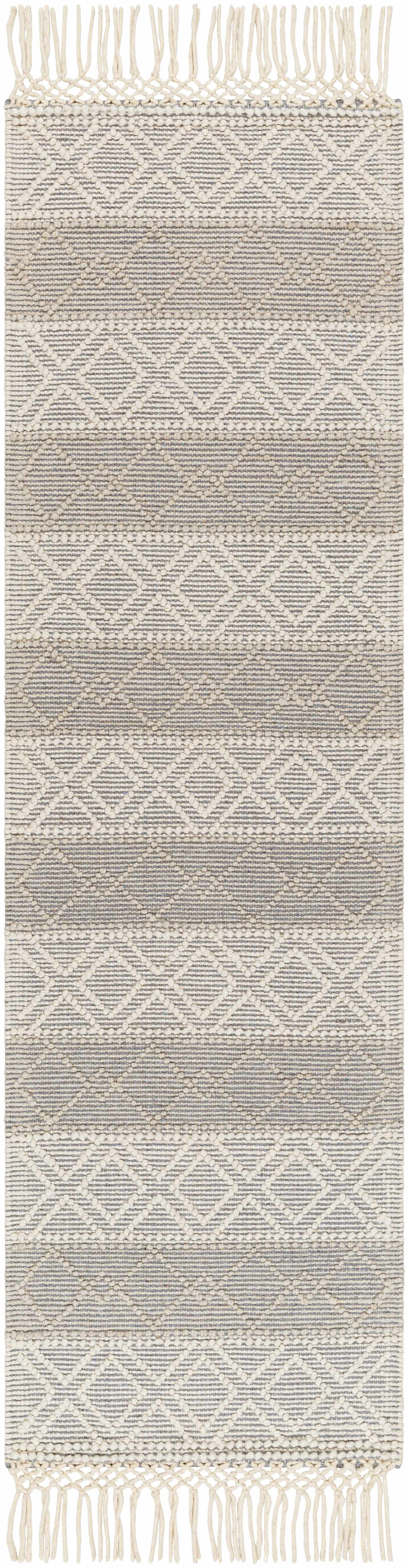 Zaza Wool Rug with Tassels - Clearance - Ornate Home