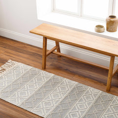 Zaza Wool Rug with Tassels - Clearance - Ornate Home