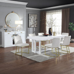 Zazie Beige Side Chair (Set of 2) - Ornate Home