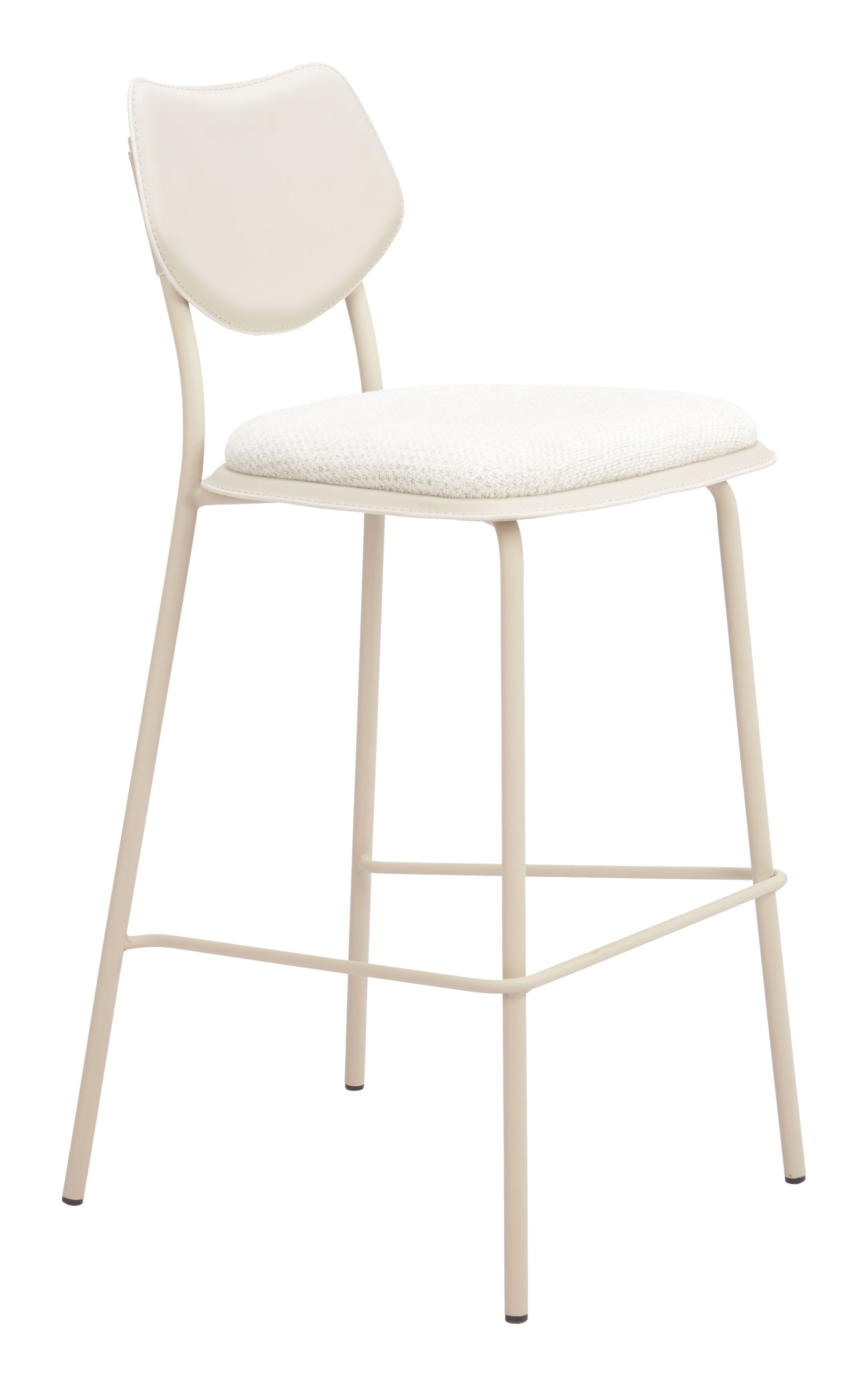 Zeal Light Gray & Beige Barstool (Set of 4)