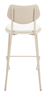 Zeal Light Gray & Beige Barstool (Set of 4)