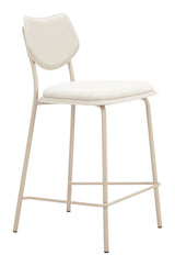 Zeal Light Gray & Beige Counter Stool (Set of 4)