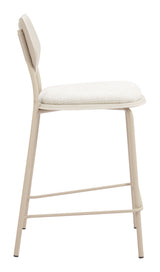 Zeal Light Gray & Beige Counter Stool (Set of 4)