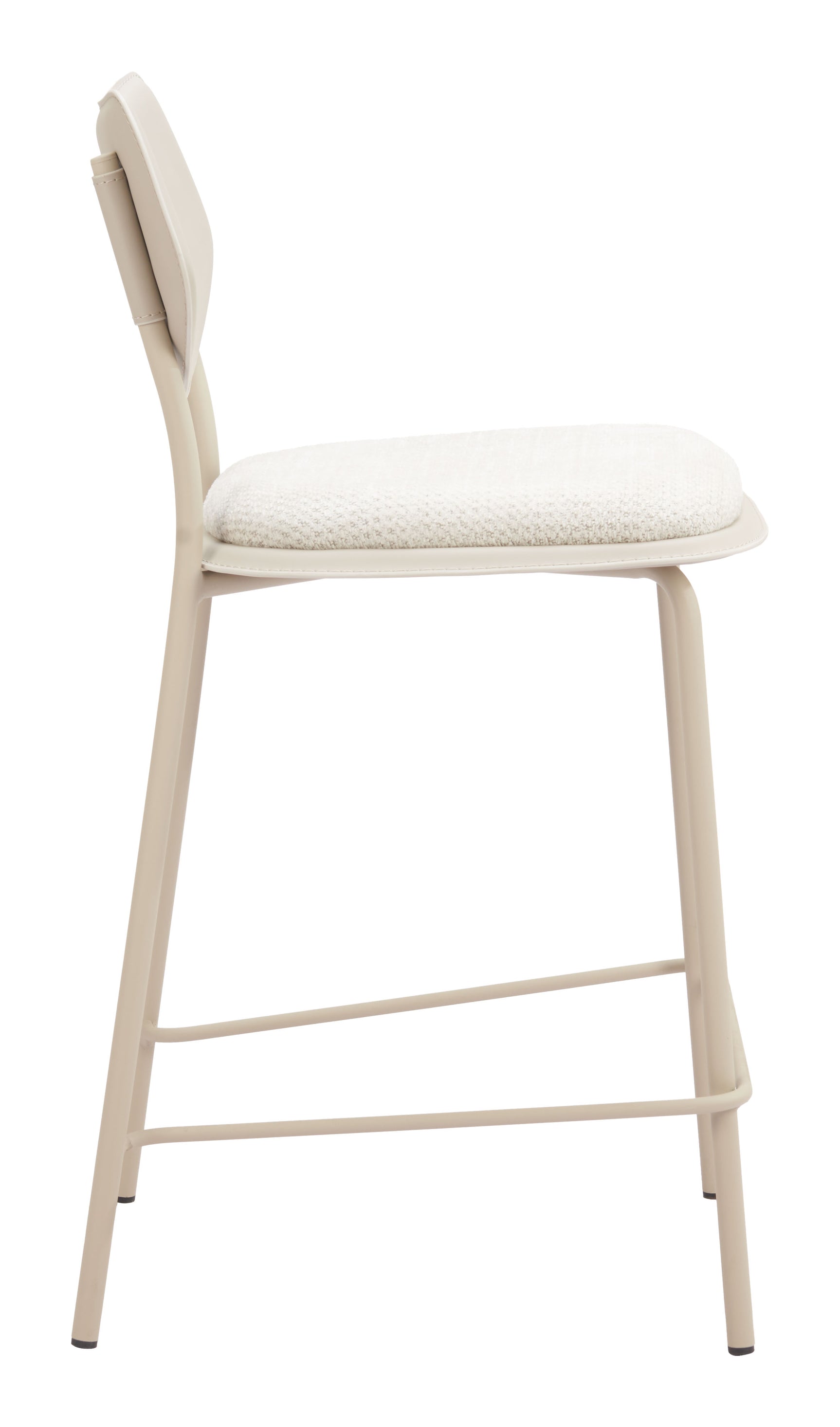 Zeal Light Gray & Beige Counter Stool (Set of 4)