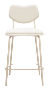 Zeal Light Gray & Beige Counter Stool (Set of 4)
