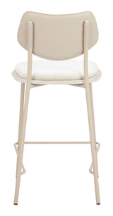 Zeal Light Gray & Beige Counter Stool (Set of 4)