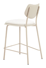 Zeal Light Gray & Beige Counter Stool (Set of 4)