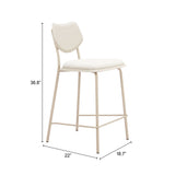 Zeal Light Gray & Beige Counter Stool (Set of 4)