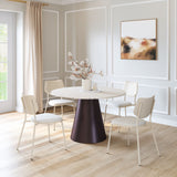 Zeal Light Gray & Beige Dining Chair (Set of 4)