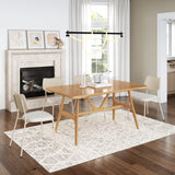 Zeal Light Gray & Beige Dining Chair (Set of 4)