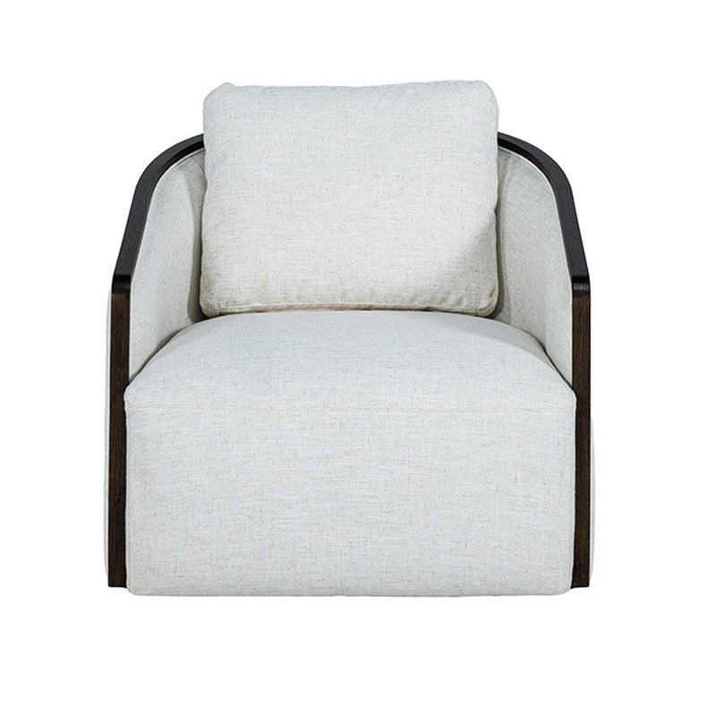 Zebina White Swivel Chair - Ornate Home