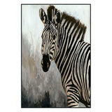 Zebra Black/White Painting 48x72 by Buddy Whitlock - Ornate Home