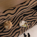 Zebra Striped Chenille Throw Sofa Cover Full-Cover Decorative Furniture Slipcover - Ornate Home