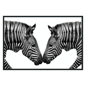 Zebras Black/White Photography 48x72 - Ornate Home
