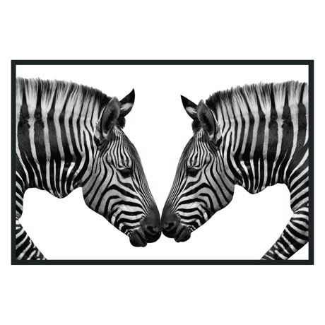 Zebras Black/White Photography 48x72 - Ornate Home