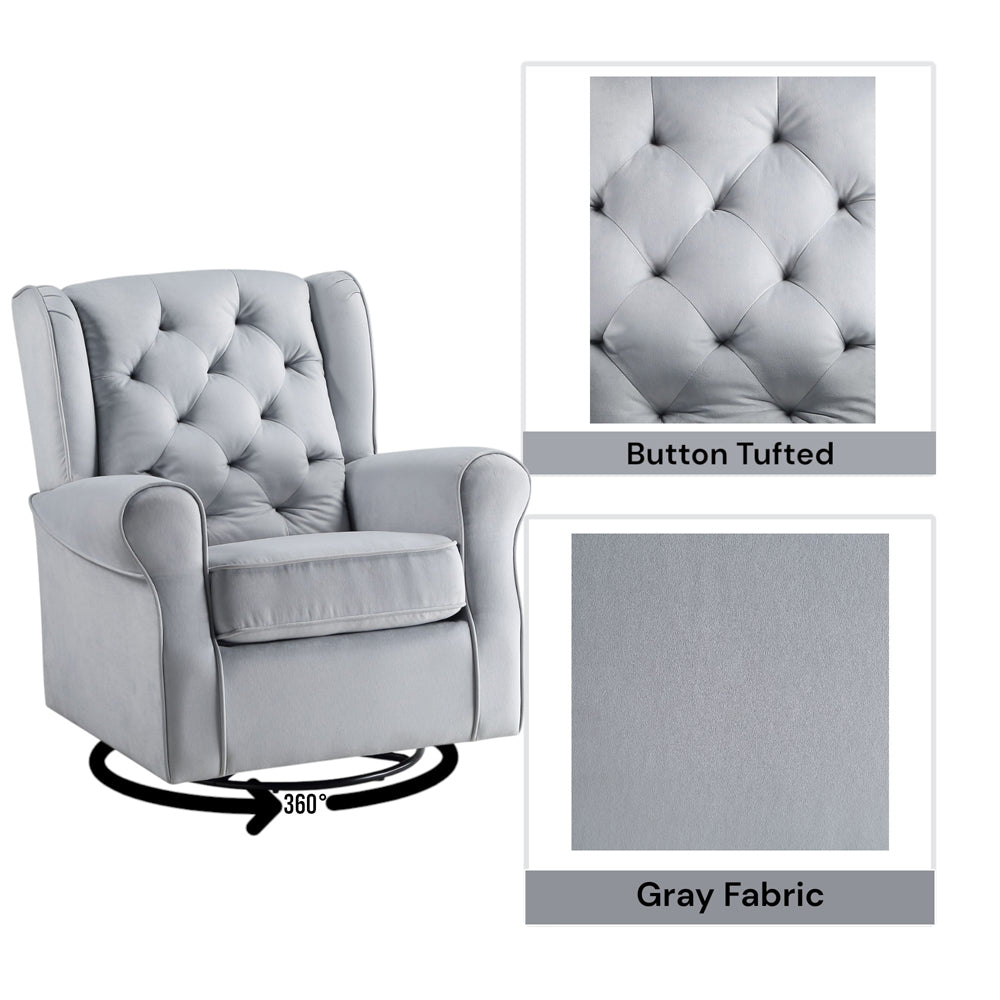 ACME West Zeger Swivel Chair - Thumbnail 4