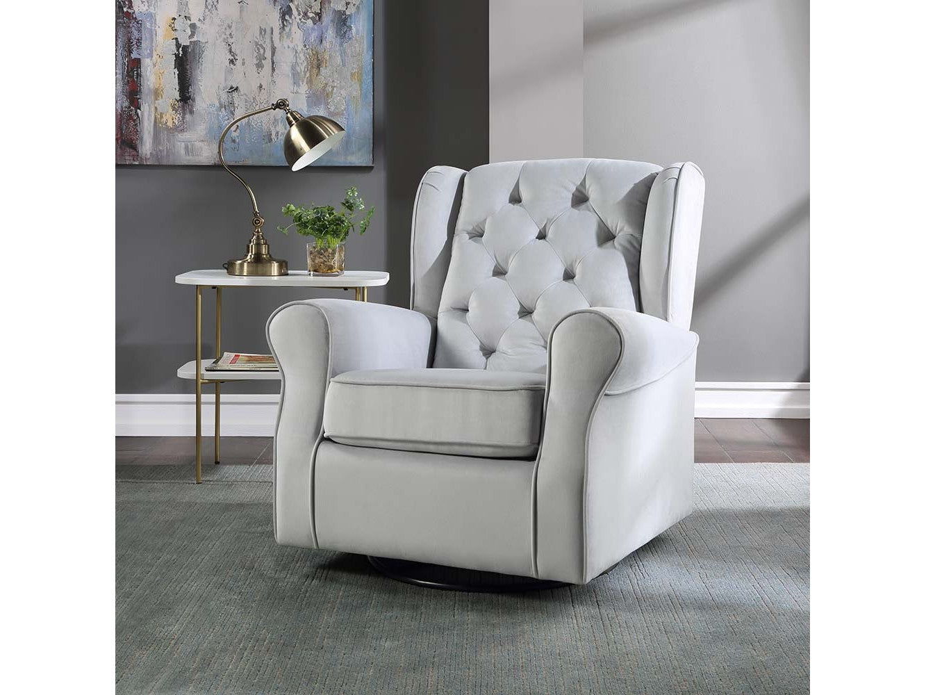 ACME West Zeger Swivel Chair - Thumbnail 5