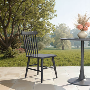 Zeilen Black Outdoor Dining Chair (Set of 2) - Ornate Home
