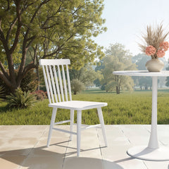 Zeilen White Dining Chair (Set of 2) - Ornate Home