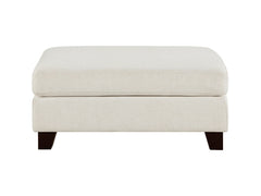 Zeke Ivory Ottoman - Ornate Home