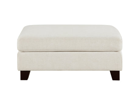 Zeke Ivory Ottoman - Ornate Home