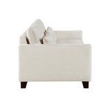 Zeke Ivory Sofa & Ottoman - Ornate Home