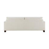 Zeke Ivory Sofa & Ottoman - Ornate Home