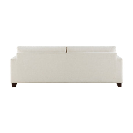 Zeke Ivory Sofa & Ottoman - Ornate Home