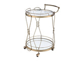 Zekera Champagne Serving Cart - Ornate Home
