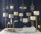 Zell Gold Crystal Table Lamp - Ornate Home