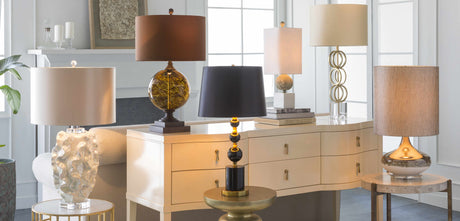 Zell Gold Crystal Table Lamp - Ornate Home