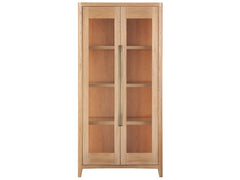 Zella Natural Oak Display Cabinet - Ornate Home