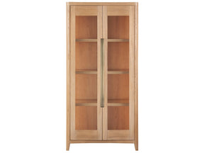 Zella Natural Oak Display Cabinet - Ornate Home