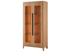 Zella Natural Oak Display Cabinet - Ornate Home