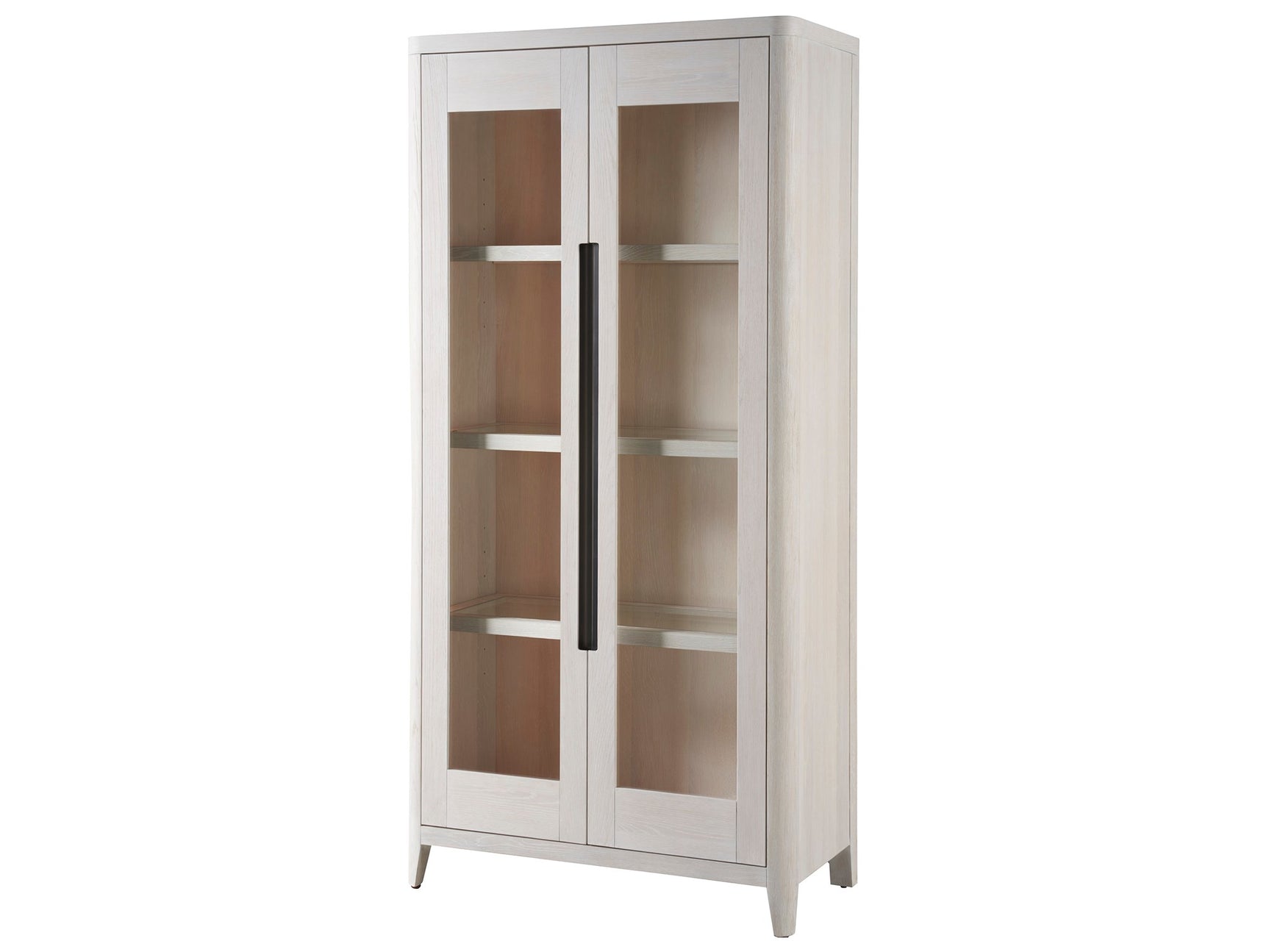Zella White Oak Display Cabinet - Ornate Home