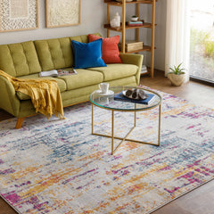 Zellwood Colorful Stripes Area Carpet - Clearance - Ornate Home