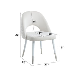 Zemirah White Side Chair (Set of 2) - Ornate Home