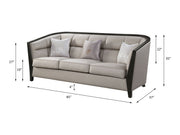 Zemocryss Beige Sofa W/3 Pillows - Ornate Home