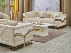 Zen Cream Convertible Sofa - Ornate Home