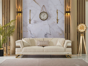 Zen Cream Convertible Sofa - Ornate Home