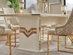 Zen Cream Dining Table - Ornate Home